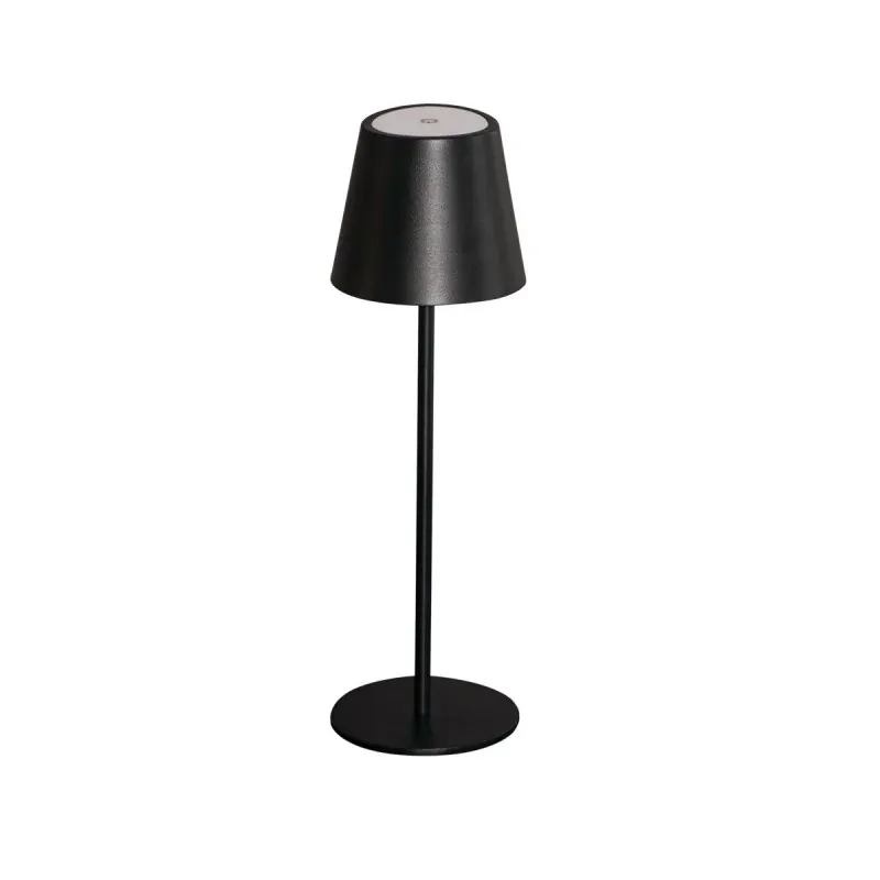 Kup online Czarna lampa stołowa przenośna LED INITA LED IP54 B 36321KANLUX