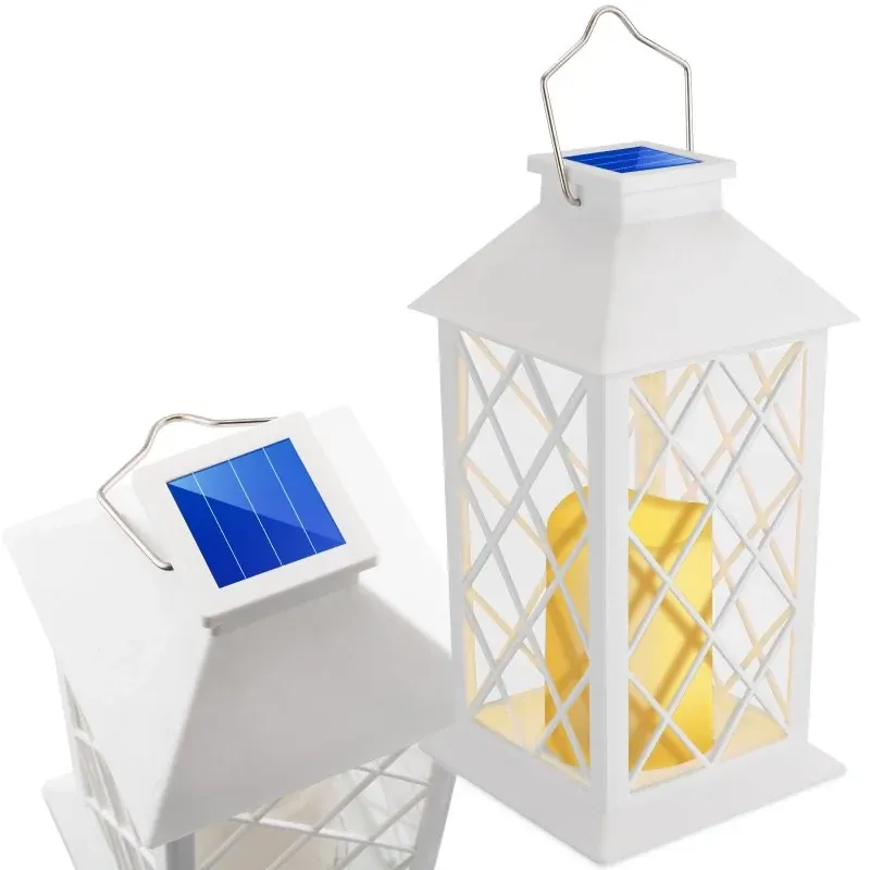 Sprawdź teraz Lampion solarny na taras z ciepłym światłem biały 28cm 3000K IP44 LIRIO LUMSOL1050A LUMILED