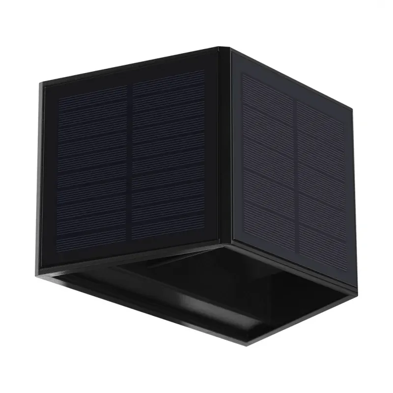 EKO9097 Czarny kinkiet solarny LED 50lm 3000K dwukierunkowy WINGS EKO-LIGHT Okazja