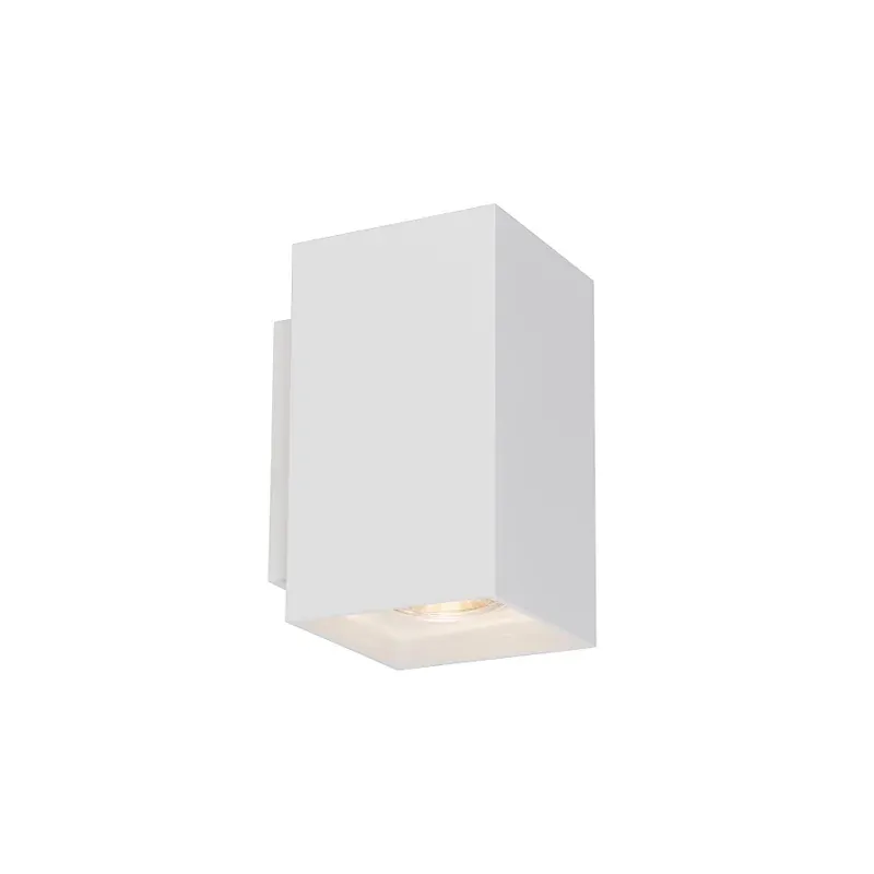 92697 Biały kinkiet prostokątny do salonu na żarówkę GU10 max.50W SANDY WL SQUARE WALL ZUMA LINE Premium