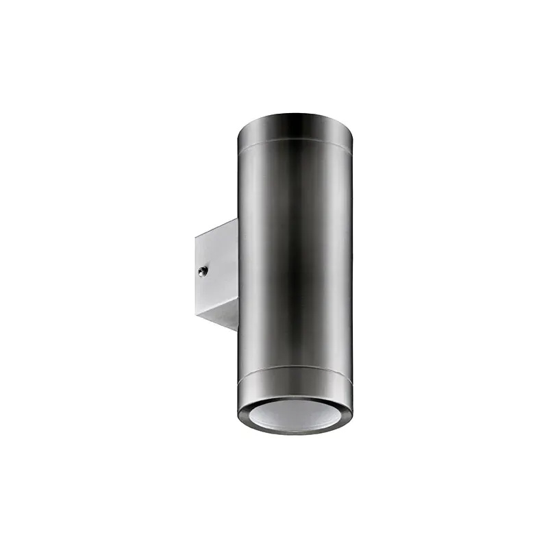 Kinkiet zewnętrzny matowy chrom GU10 2x35W IP54 03016 ASTER 2XGU10 INOX IDEUS Do wyczerpania zapasów