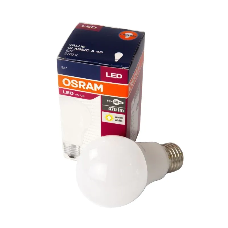 Oferta limitowana Żarówka LED bańka mleczna 2700K E27 6W-40W 470 lm VALUE CLASSIC A40 OSRAM
