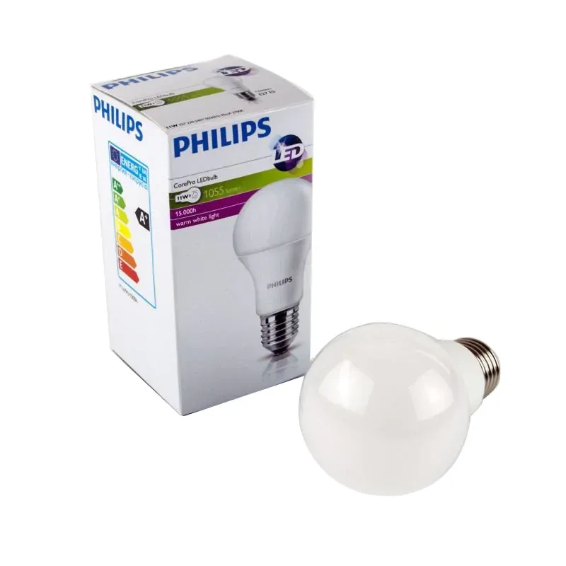 Nowość Żarówka LED ciepła 11W-75W 1055lm 2700K A60 CorePro Philips