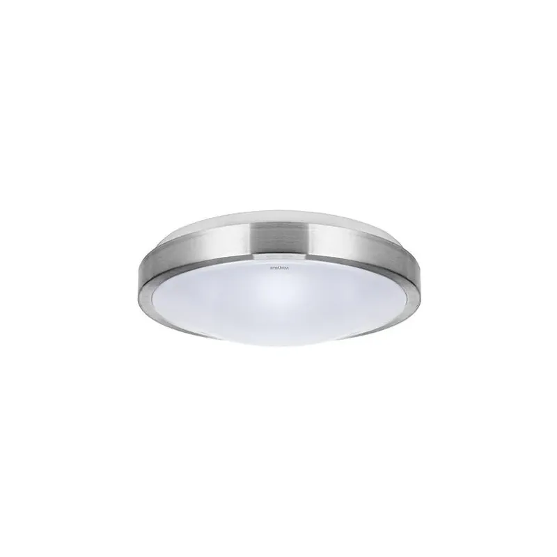Oferta limitowana Okrągła plafoniera led ze srebrną obudową 26cm 12W 4000K ALEX 03562 IDEUS