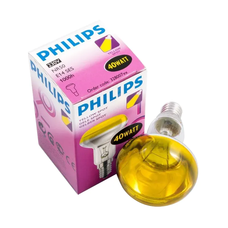 Najlepsza cena Żarówka reflektorowa Philips ŻÓŁTA R50 40W E14
