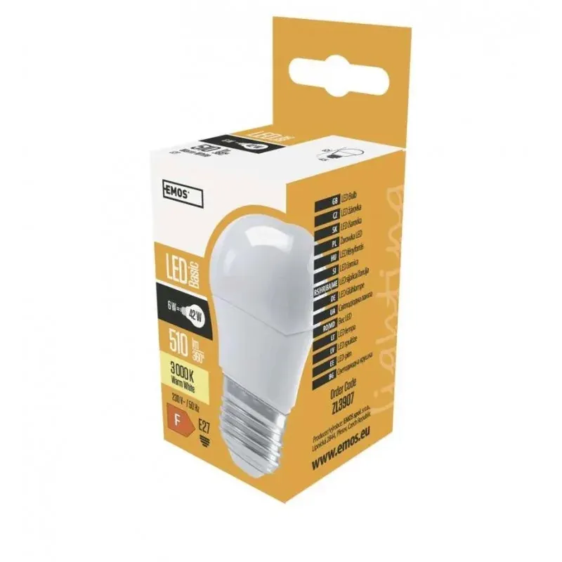 Żarówka LED mini globe 6W E27 ciepła biel EMOS - 1525623210 Wybór klientów