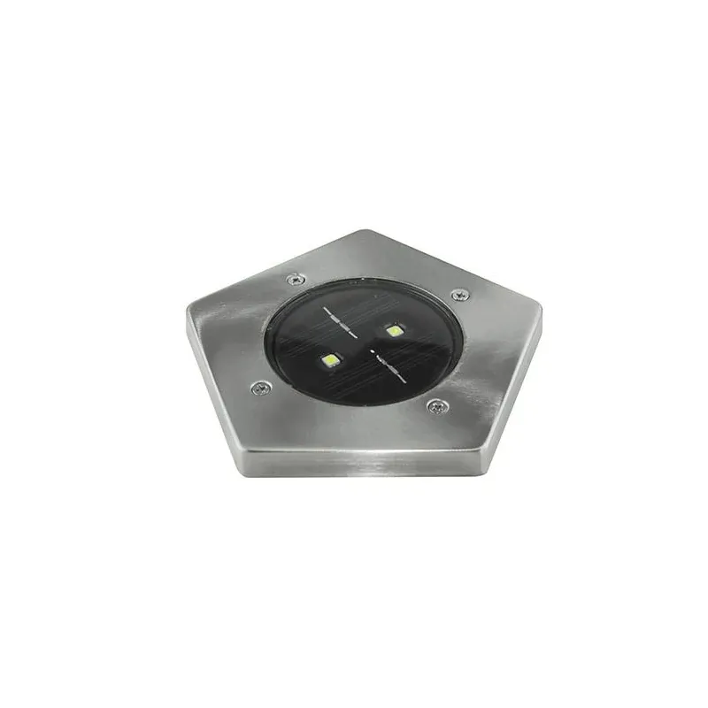 Tani Lampa solarna LED chrom 0,5W 5700K 2x10lm IP65 GARET LED 03614 IDEUS