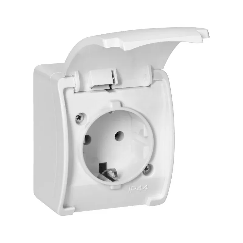Gniazdo pojedyncze białe typu SCHUKO IP44 2P+Z AQUATIC OR-OE-7105(GS)/W ORNO Kup online