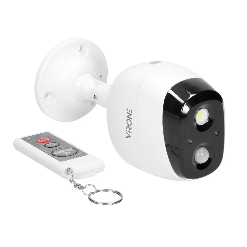 Oferta limitowana Alarm bezprzewodowy z wbudowaną syreną i sygnalizatorem świetlnym sterowany pilotem IP44 5m bateryjny AS-11 ORNO