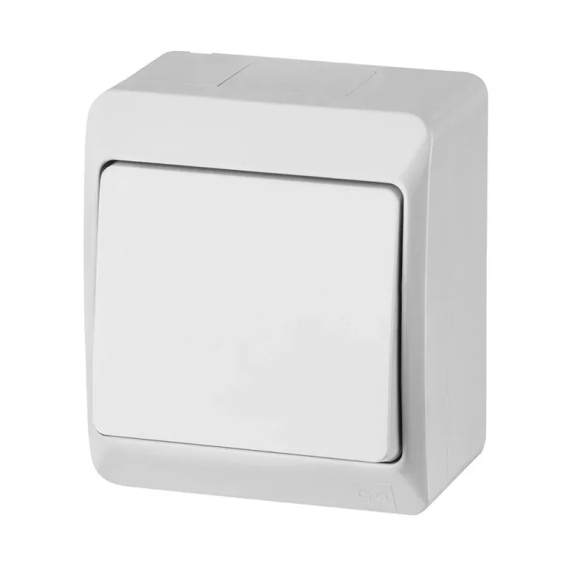 0331-02 HERMES Włącznik schodowy natynkowy biały IP44 ŁNT-1 ELEKTRO-PLAST Łatwy zwrot