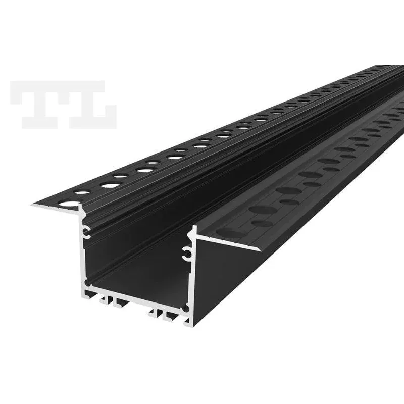 Dostępne od ręki Profil Led Gk22-7 Czarny - 2M