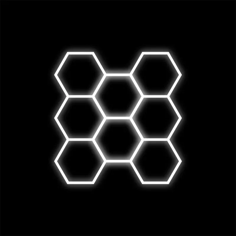 Zestaw Lamp Led Hexagon 8 280W 6500K Darmowy zwrot