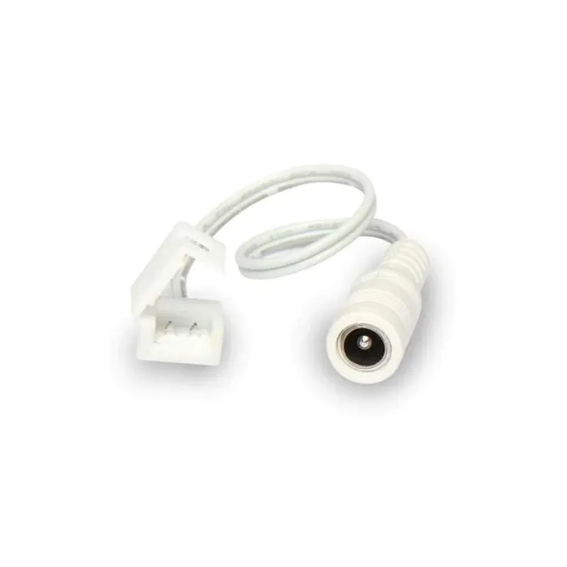 Bestseller Led Line™ Złączka Do Taśm Led Wodoodpornych Click Connector Pojedyncze 8 Mm 2 Pin Z Przewodem Do Gniazda Dc