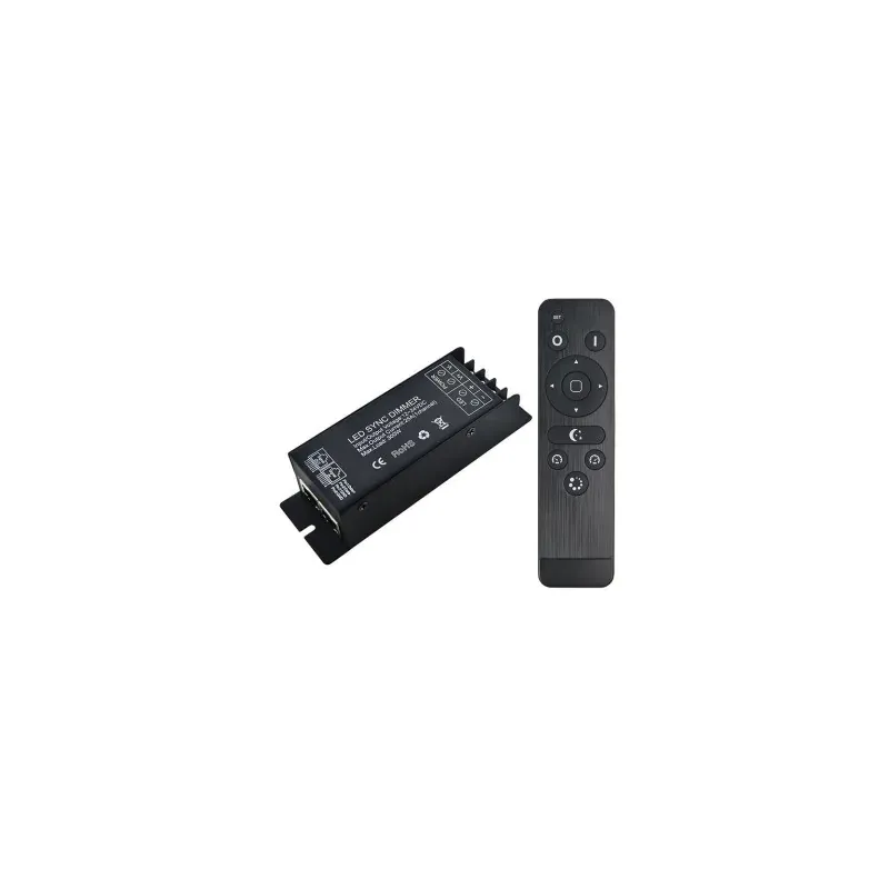 Oferta czasowa Sterownik Ściemniacz Taśm Led Jednokolorowych Pilot Radiowy 12V/24V 300W/600W 25A Rj45 V-Tac Vt-2414