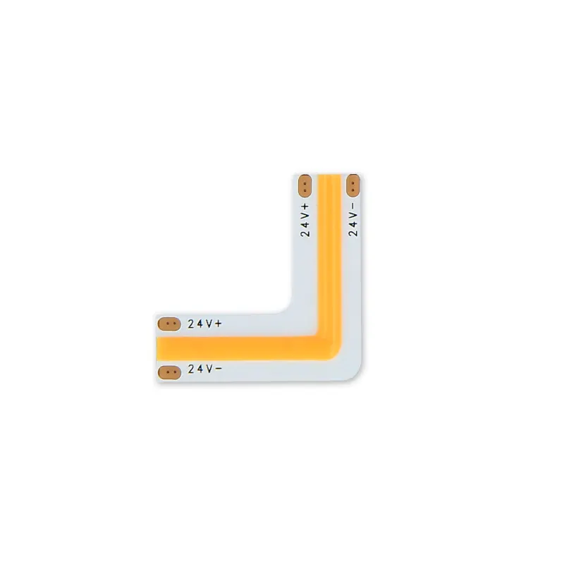 *Led Line™ Łącznik Do Taśm Cob Led Click Connector Kątowy 6000K 10 Mm 2 Pin Typ L 8W Super okazja