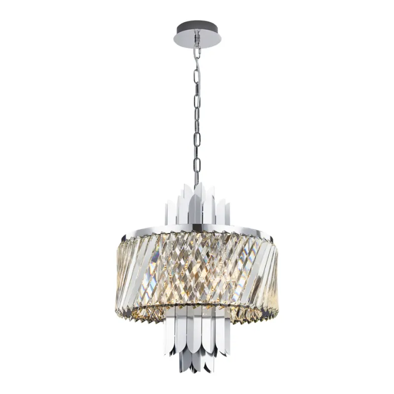 Żyrandol Z Kryształkami W Stylu Glamour Margot Chrome 6Xe14 Ograniczona ilość