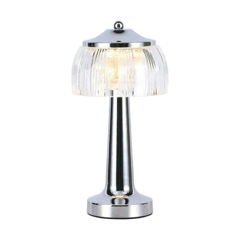 Lampka Biurkowa Nocna V-Tac 1W Led 26Cm Ładowanie Usb Ściemnianie Chrom Vt-1048 3000K-6000K 55Lm Oferta limitowana