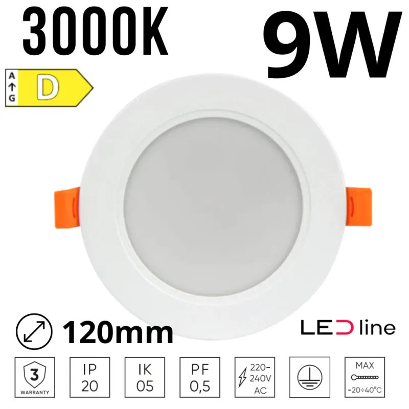 Led Line Lite Downlight Molly 9W 830Lm 3000K Okrągły Szybka wysyłka