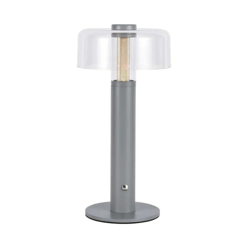 Lampka Biurkowa Nocna V-Tac 1W 30Cm Ładowanie Usb Ściemnianie Dotykowe Szara Vt-1049 3000K 100Lm Szybka wysyłka