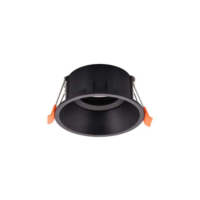 Oczko Sufitowe Podtynkowe Okrągłe Ruchome 1Xgu10 Ip20 Czarny Oferta limitowana