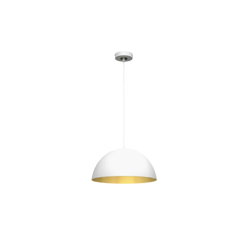 Zniżka Lampa Wisząca Beta White/Gold 1Xe27 35Cm
