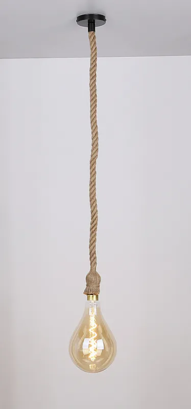 Zawiesie do lampy E27 100cm sznur brązowy 31-04888 Ekspresowa dostawa