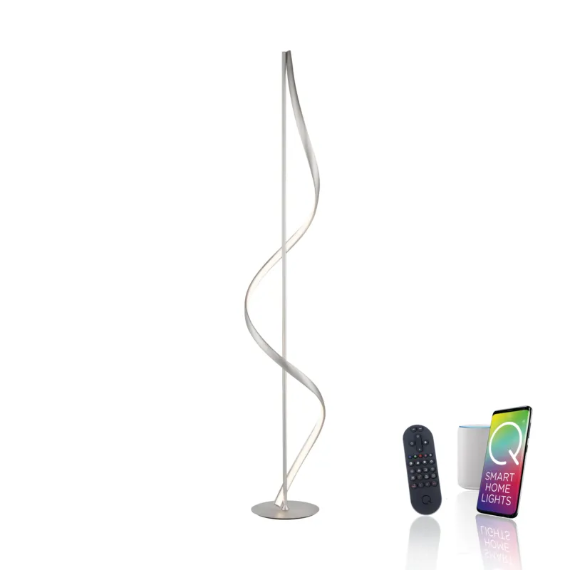 Zamów dziś Lampa podłogowa do salonu z pilotem i aplikacją SMART Q-SWING 438-55 - Paul Neuhaus