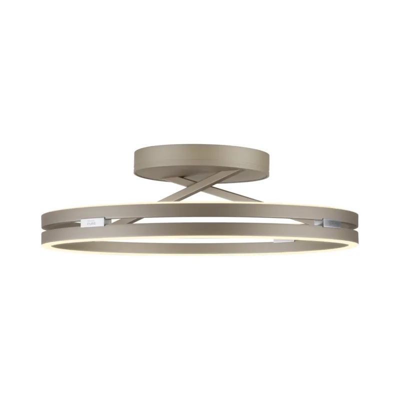 Lampa sufitowa brązowa ściemnialna na pilota PURE LOOP 6552-97 - Paul Neuhaus Ostatnie sztuki