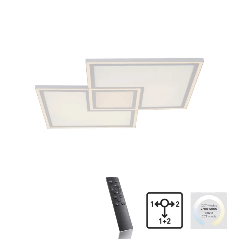 Bezpieczne zakupy Lampa sufitowa do salonu na pilota EDGING 14855-16 - Paul Neuhaus