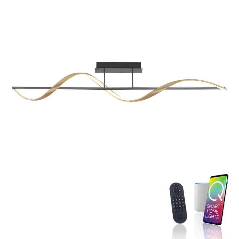 Lampa sufitowa na pilota + aplikacja SMART Q-SWING 6385-13 - Paul Neuhaus Popularny