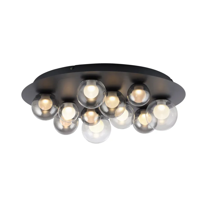 Szybka wysyłka Lampa sufitowa na pilota designerska szklane kule PURE POPUP 6588-15 - Paul Neuhaus