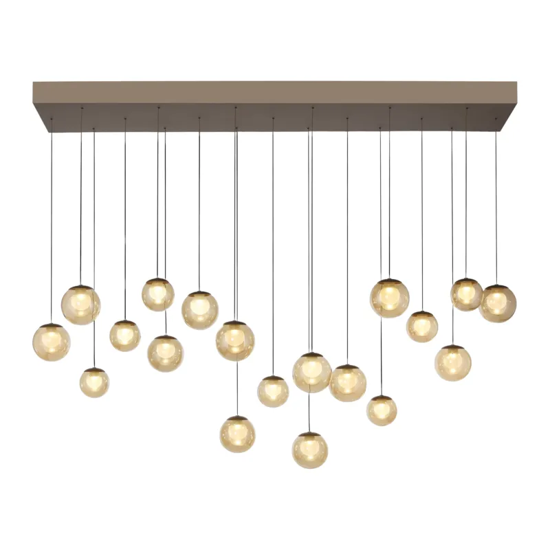 Lampa wisząca designerska nad stół szklane kule z pilotem PURE POPUP 2589-97 - Paul Neuhaus Szybka wysyłka