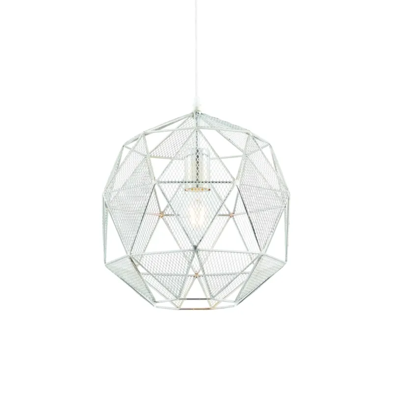 Oferta czasowa Lampa wisząca chromowana metalowa geometryczna 32cm 72817 z serii ARMOUR - Endon Lighting