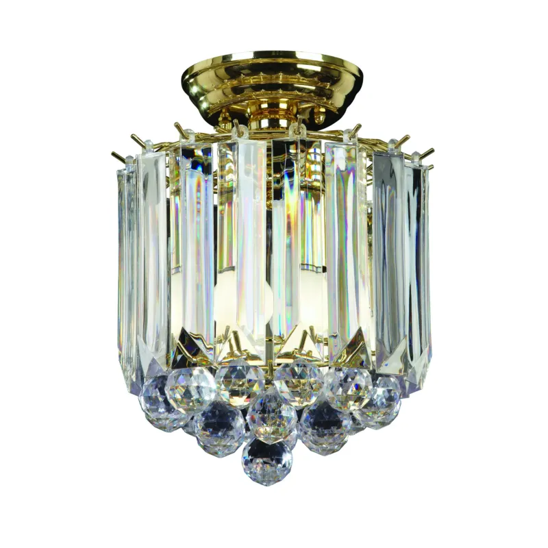 Lampa sufitowa kryształowa złota 2-punktowa FARGO-BP z serii FARGO - Endon Lighting Wyjątkowa oferta