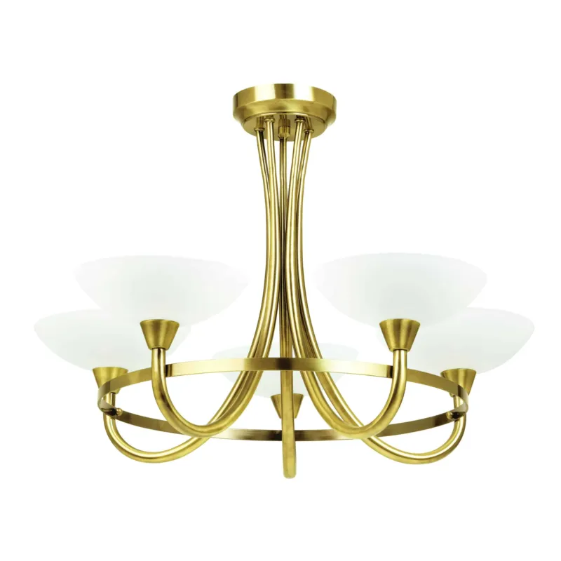 Lampa sufitowa złota metalowa 5-punktowa CAGNEY-5AB z serii CAGNEY - Endon Lighting Dodaj do koszyka
