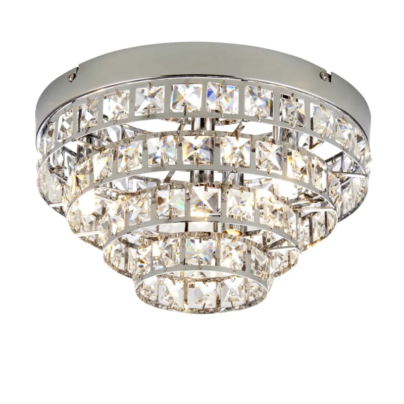 Plafon chromowany kryształowy 4-punktowy MOTOWN-4CH z serii MOTOWN - Endon Lighting Obniżka ceny