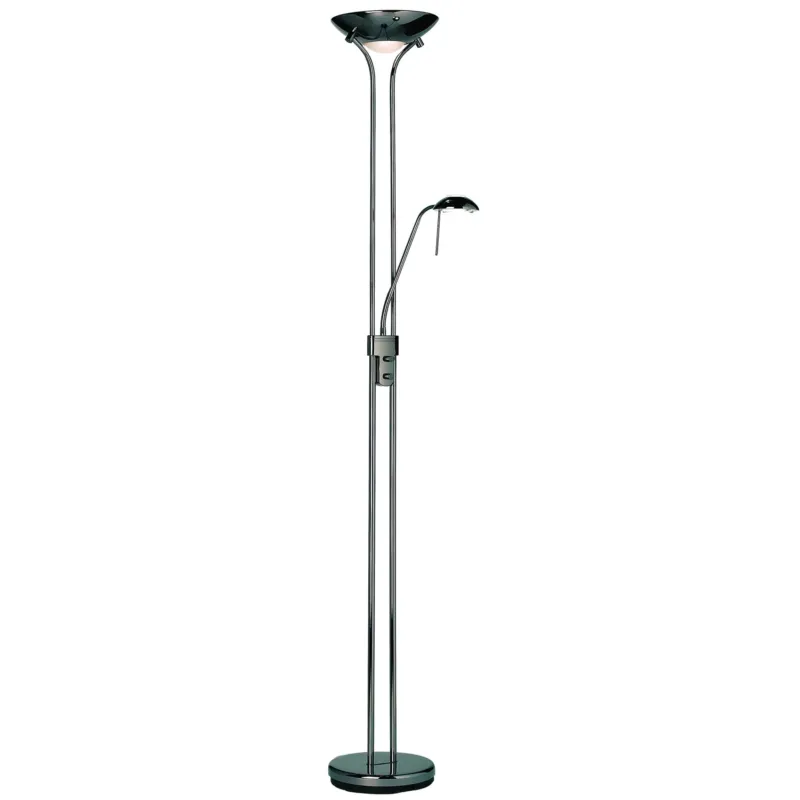 Hit sprzedaży Lampa podłogowa metalowa czarna z ramieniem ROME-BC z serii ROME - Endon Lighting