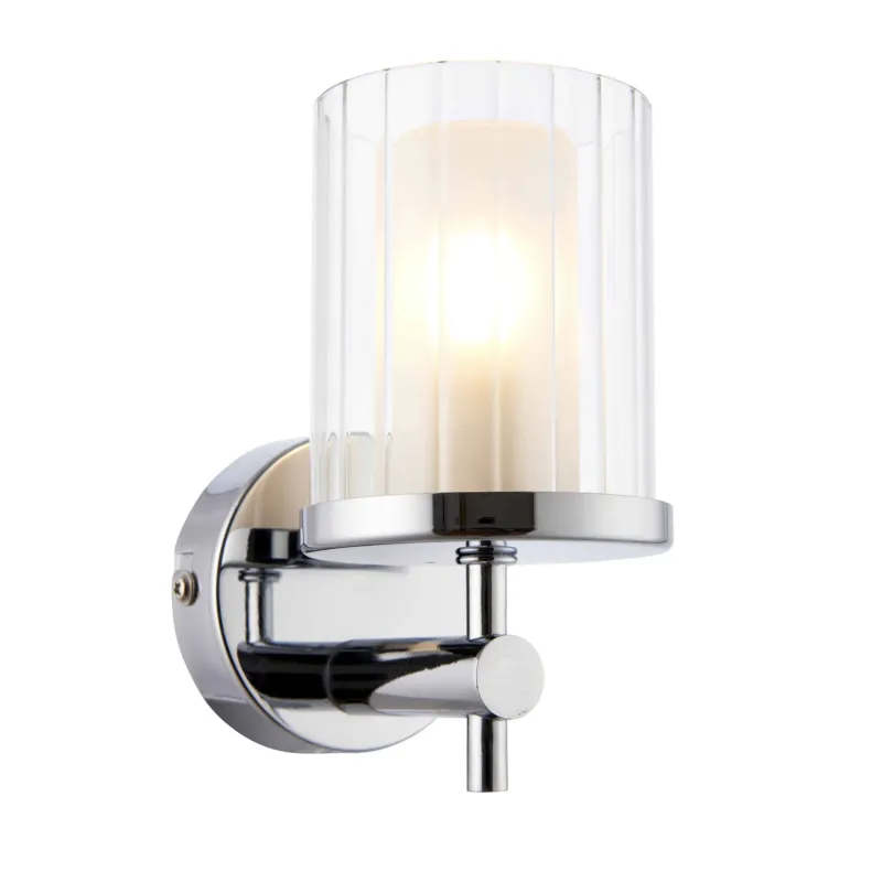 Cena promocyjna Kinkiet łazienkowy chromowany szklany IP44 51885 z serii Britton - Endon Lighting