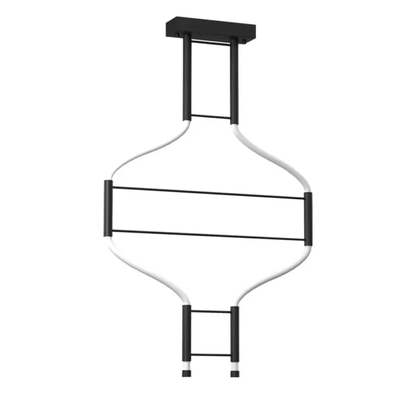 Taniej Lampa wisząca alha S 2 - Czarna (570 mm) 4000K 9053 - Antigo