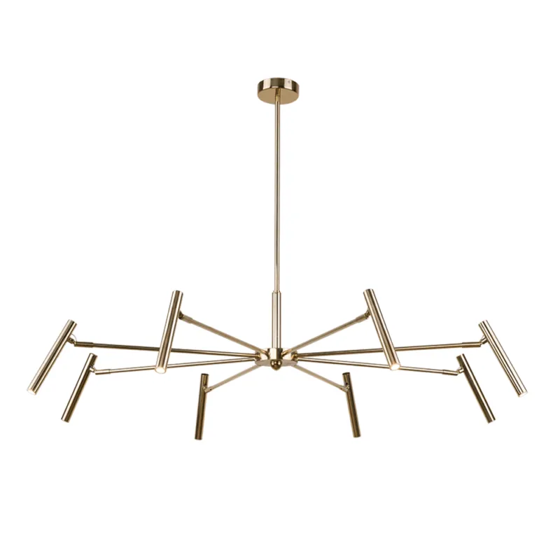 Ostatnie sztuki Lampa wisząca Livo 8 - Mosiądz polerowany (960 mm) 8394 - Antigo