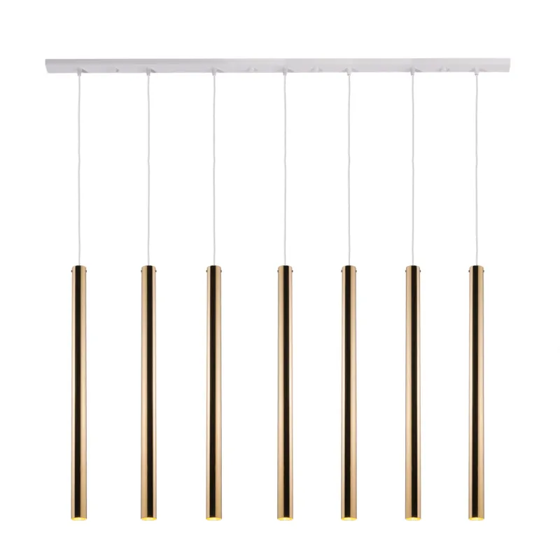 Lampa wisząca Akadi 7 - Mosiądz polerowany-biała (700 mm) 8890 - Antigo Wysoka jakość