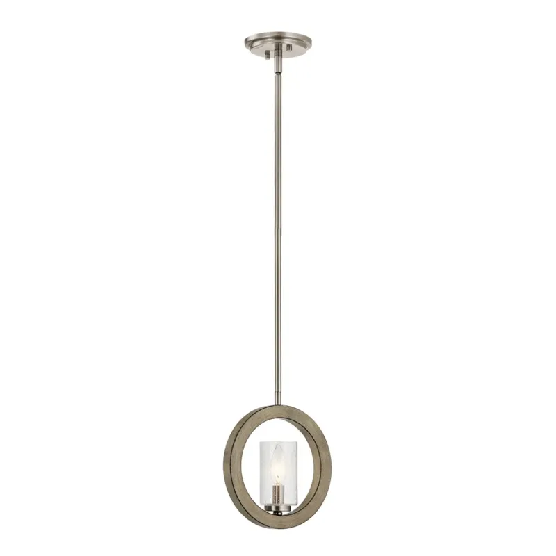 Szybka wysyłka Lampa wisząca metalowa szara okrągła KL-GRAND-BANK1 z serii GRAND BANK - Elstead Lighting