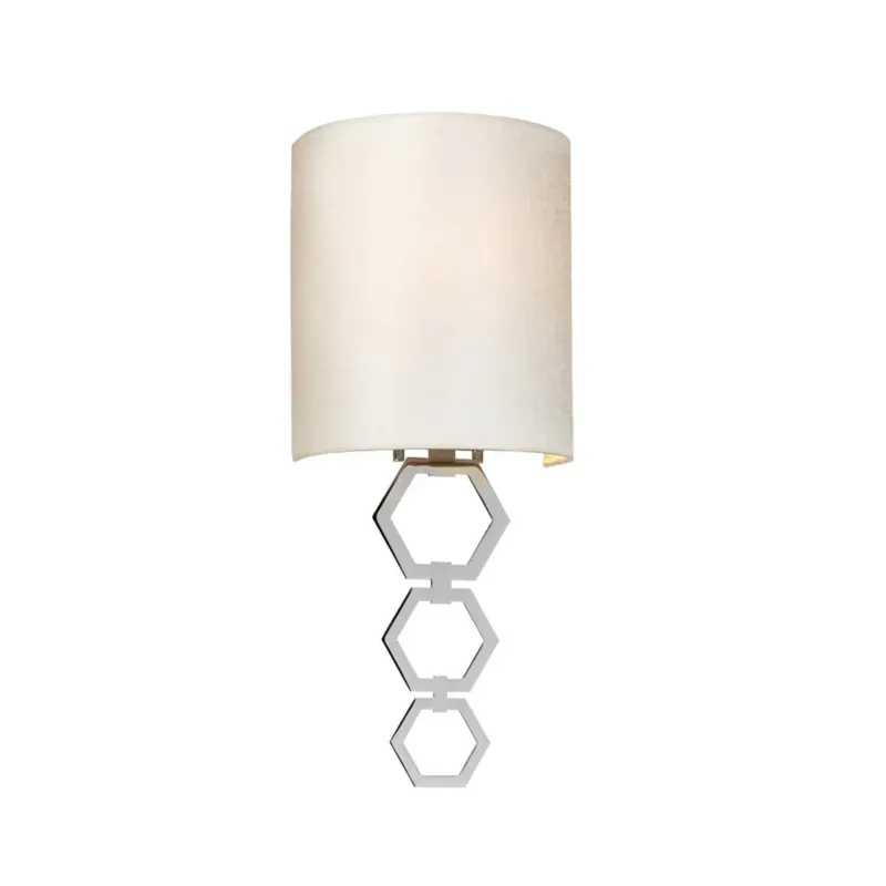 Wybór klientów Kinkiet chromowany z białym abażurem CLARK-SMALL-PC z serii CLARK - Elstead Lighting