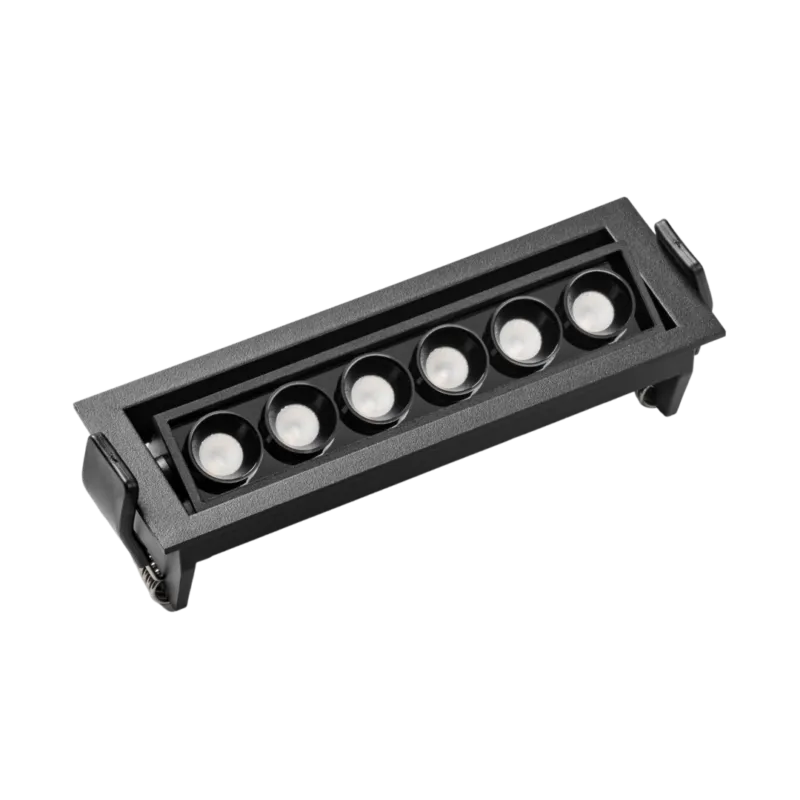 Wyjątkowa oferta Lampa do wbudowania ARCHI WALL WASHER czarna 3000K 701461 - LOONARI