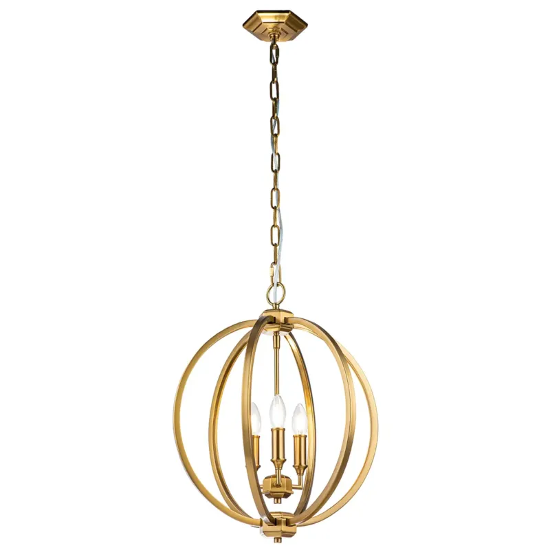 Lampa wisząca metalowa złota 3-punktowa FE-CORINNE-3P-M-BB z serii CORINNE - Elstead Lighting Kup online