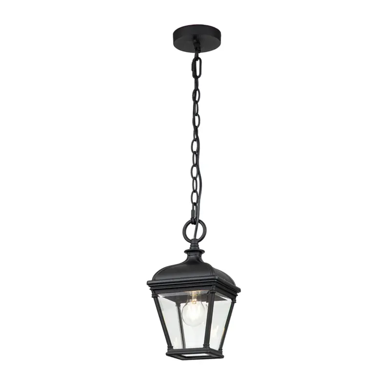 Lampa wisząca latarnia czarna metalowa 1-punktowa BAYVIEW-8M-BK z serii Bayview - Elstead Lighting Hit sprzedaży