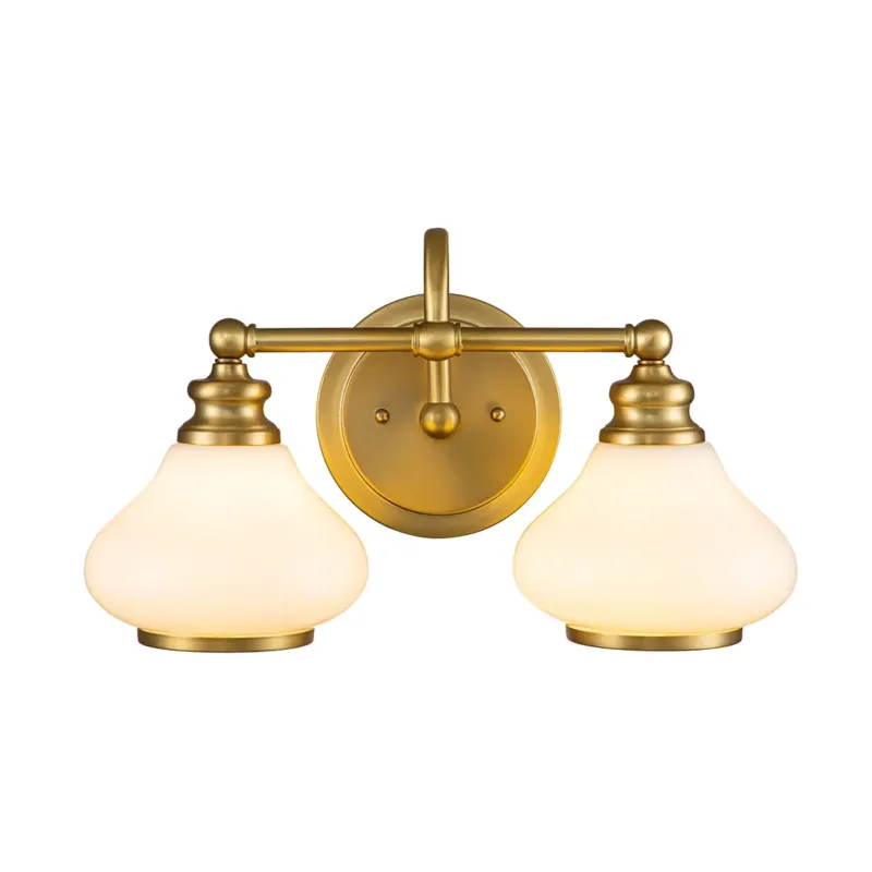 Kinkiet dwupunktowy mosiężny szczotkowany HK-AINSLEY2-BATH-BB z serii AINSLEY - Elstead Lighting Kup teraz