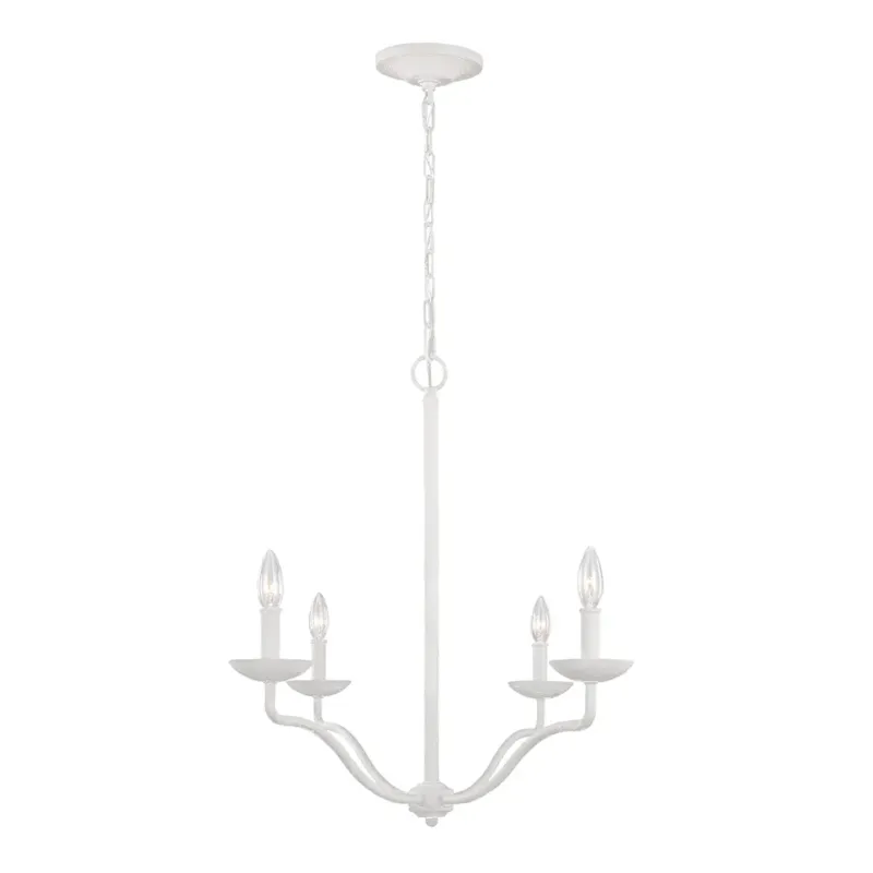 Łatwy zwrot Żyrandol metalowy biały 4-punktowy FE-ANNIE4-PSW z serii ANNIE - Elstead Lighting