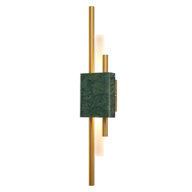 Lampa ścienna marmurowa zielono złota ELLIE ST-7007W-GREEN - Step Into Design Ekspresowa dostawa