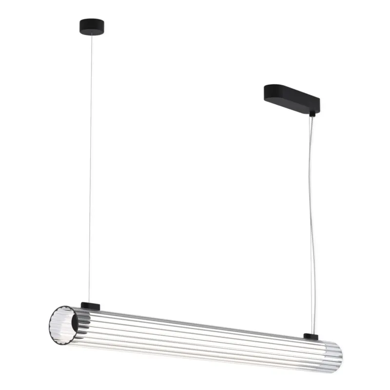 Tani Lampa wisząca metalowa cylindryczna 1409062 z serii io Pendant